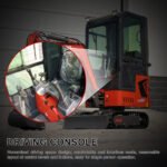 Mini Excavator with Pilot Controls & Cab | 13.5 hp B&S Engine | HUAYEE HY12F - Image 8