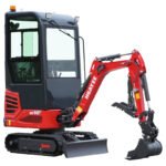Mini Excavator with Pilot Controls & Cab | 13.5 hp B&S Engine | HUAYEE HY14F - Image 2
