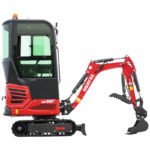 Mini Excavator with Pilot Controls & Cab | 13.5 hp B&S Engine | HUAYEE HY14F - Image 4