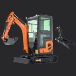 AX-17J | 23 HP B&S Engine 1.6 Ton Mini Excavator with Swing Boom & Enclosed Cab - Image 12