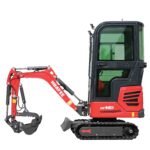 Mini Excavator with Enclosed Cab, 13.5 hp B&S Engine | HUAYEE HY14D - Image 4