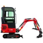 Mini Excavator with Enclosed Cab, 13.5 hp B&S Engine | HUAYEE HY14D - Image 3