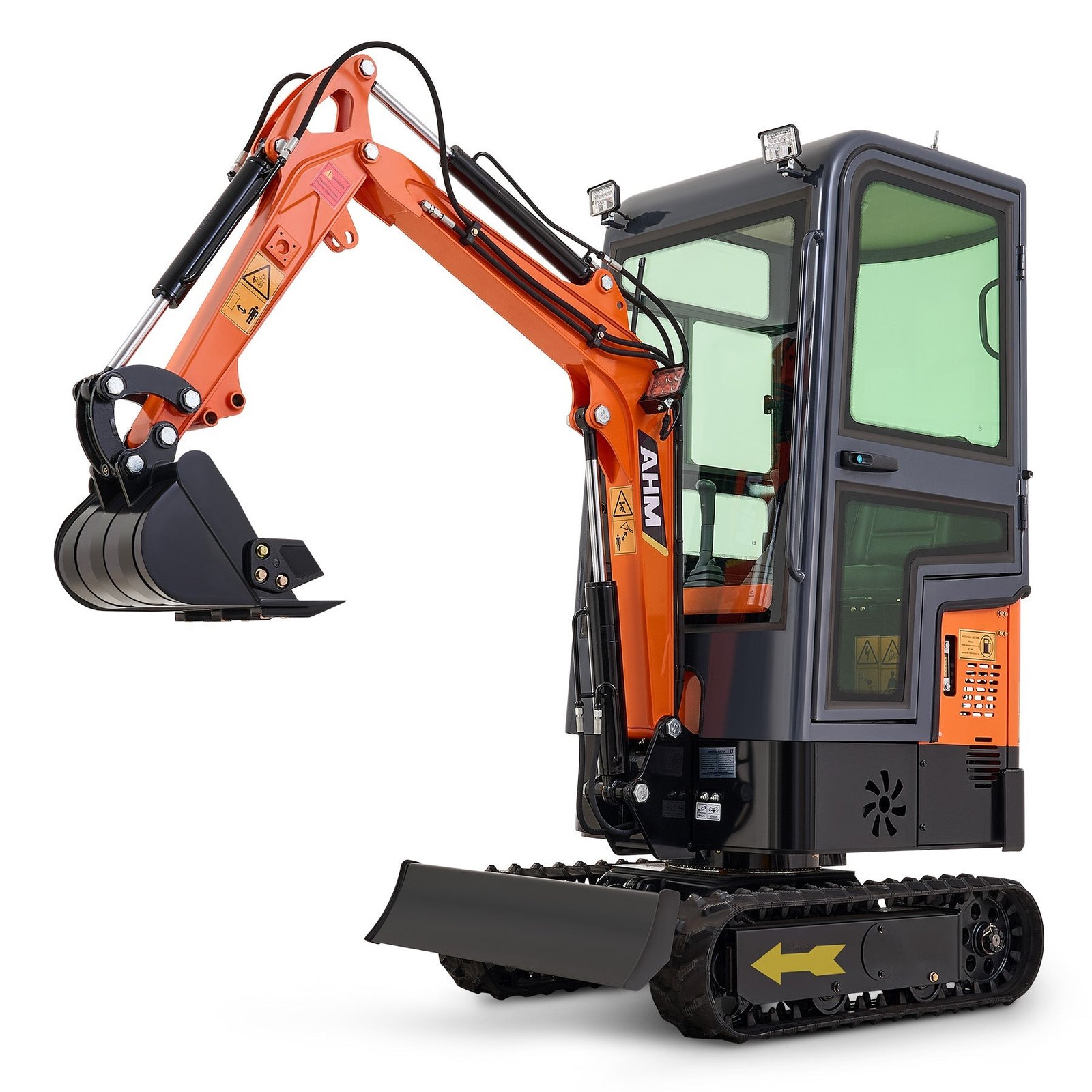 1_02e67750-fe21-453e-9725-3be032b649fa AX-12C | 13.5 HP B&S Engine Mini Excavator with Enclosed Cab - Image 1