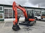 2026 Kubota KX057-5  includes heat, A/C, angle blade, 2X AUX hydraulics, coupler, hydraulic thumb, dig bucket - Image 2