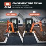 AX-17J | 23 HP B&S Engine 1.6 Ton Mini Excavator with Swing Boom & Enclosed Cab - Image 2