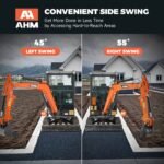 AY-25J | 25 HP Perkins Diesel Engine 2.5 Ton Mini Excavator with Swing Boom & Adjustable Speed - Image 2