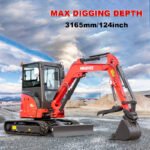 3.5 Ton Industrial Mini Excavator with 24HP Yanmar Engine & Enclosed Cab | HUAYEE HY35C - Image 13