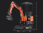 NW-A1 | 13.5 HP B&S Engine Mini Excavator with 6 Attachments - Image 16