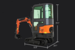 AX-12C | 13.5 HP B&S Engine Mini Excavator with Enclosed Cab - Image 19