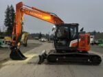 2026 Hitachi ZX135US-7H (BLADE) Hydraulic pin grabber, link thumb, and dig bucket included