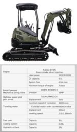 TYPHON TERROR XXV 2.5 Ton Mini Excavator KUBOTA Diesel Engine USA - Image 4