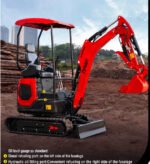3800lbs TYRANT 17 Diesel Mini Excavator Kubota D902 Engine Side Swing w 12 attachments - Image 11