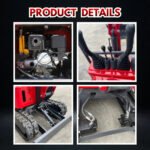 TYPHON TERROR ONE STORM 1 Ton Mini Excavator Trench Digger with Hydraulic Oil Cooler Canopy & Wide Bucket Ideal for Garden, Farm, Park & Road Work Digging, Drilling, Bull-Dozing - Image 21