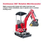 TYPHON TERROR ONE STORM 1 Ton Mini Excavator Trench Digger with Hydraulic Oil Cooler Canopy & Wide Bucket Ideal for Garden, Farm, Park & Road Work Digging, Drilling, Bull-Dozing - Image 16
