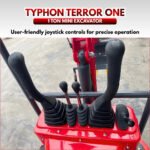 TYPHON TERROR ONE STORM 1 Ton Mini Excavator Trench Digger with Hydraulic Oil Cooler Canopy & Wide Bucket Ideal for Garden, Farm, Park & Road Work Digging, Drilling, Bull-Dozing - Image 18