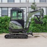 TYPHON TERROR XXV Diesel Mini Excavator 2.7 Ton, 25.1 hp Kubota D1105 RetractableTracks, AC Cabin