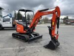 2026 Kubota U27-4 (ROPS) includes open station unit, hydraulic thumb, manual coupler, dig buckeT