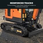 AY-25J | 25 HP Perkins Diesel Engine 2.5 Ton Mini Excavator with Swing Boom & Adjustable Speed - Image 7