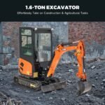AX-17J | 23 HP B&S Engine 1.6 Ton Mini Excavator with Swing Boom & Enclosed Cab - Image 6