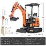 AX-17 | 23 HP B&S Engine 1.6 Ton Mini Excavator with Swing Boom - Image 7