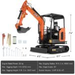 AY-25 | 25 HP Perkins Diesel Engine 2.5 Ton Mini Excavator with Swing Boom & Adjustable Speed - Image 8