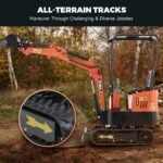 NW-A1 | 13.5 HP B&S Engine Mini Excavator with 6 Attachments - Image 4