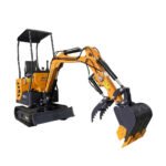 1 Ton, 13.5 HP Gasoline Engine (B&S) Mini Excavator w/ Hydraulic Thumb & Side Swing Boom | AGT-DM12-C - Image 4
