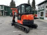 2026 Kubota U35-4 (CAB ANGLE)  includes enclosed cab, heat, A/C, angle blade, coupler, hydraulic thumb, dig bucket - Image 4