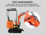 AX-15 | 13.8 HP Kubota Engine Mini Excavator - Image 15