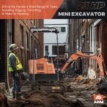 AX-16S | 23 HP B&S Engine Mini Excavator with Retractable Undercarriage - Image 3