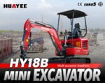 Mini Excavator with 14hp Kubota Engine | Hydraulic Thumb, Side Swing & Canopy | HUAYEE HY18B - Image 13