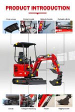 Mini Excavator with 14hp Kubota Engine | Hydraulic Thumb, Side Swing & Canopy | HUAYEE HY18B - Image 15
