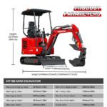 Mini Excavator with 14hp Kubota Engine | Hydraulic Thumb, Side Swing & Canopy | HUAYEE HY18B - Image 11