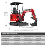 Mini Excavator with 14hp Kubota Engine | Hydraulic Thumb, Side Swing & Canopy | HUAYEE HY18B - Image 2