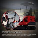 Mini Excavator with 14hp Kubota Engine | Hydraulic Thumb, Side Swing & Canopy | HUAYEE HY18B - Image 14