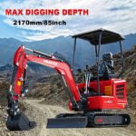Mini Excavator with 14hp Kubota Engine | Hydraulic Thumb, Side Swing & Canopy | HUAYEE HY18B - Image 17