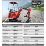 Mini Excavator - Hydraulic Thumb Clamp, 13.5HP Rato Engine Gas Powered | HUAYEE HY12C - Image 13