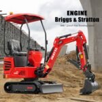 Mini Excavator with Hydraulic Thumb & Side Swing Boom - 13.5hp B&S Engine | HUAYEE HY14C - Image 7