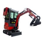1-Ton, Kubota Engine Mini & Small Excavator w/Air Conditioning, Side Swing & Enclosed Cab | AGT-KH18K-CC - Image 4