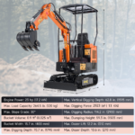 AX-16S | 23 HP B&S Engine Mini Excavator with Retractable Undercarriage - Image 7