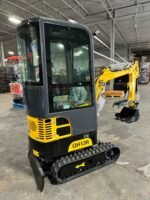 1 Ton, R420D Gasoline Mini Excavator w/ Enclosed Cab | QH13R - Image 3