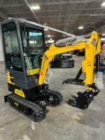 1 Ton, R420D Gasoline Mini Excavator w/ Enclosed Cab | QH13R - Image 4