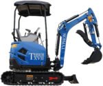 2025 3800 lb TYPHON TERROR XVII Mini Excavator Rubber Track with Kubota D902 Diesel Engine USA