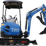 2025 3800 lb TYPHON TERROR XVII Mini Excavator Rubber Track with Kubota D902 Diesel Engine USA