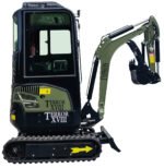 Green TYPHON TERROR XVIII Prestige 2 Ton Mini Excavator KUBOTA Diesel Engine USA - Image 6