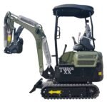 2025 4,000 lb Green TYPHON TERROR XX Mini Excavator Rubber Track with Kubota D902 Diesel Engine USA - Image 2