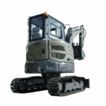 TYPHON KUVUO 4.0 four ton cabin mini excavator w Kubota D1703 Diesel engine Metal Tracks, Boom Swing, AC Heater, Hydraulic Control - Image 4