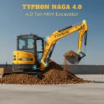 TYPHON NAGA 4.0 Mini Excavator w 4 Ton 24.4hp Yanmar Diesel Engine Metal Track ISO SAE control switch, AC Heater Cabin, 2 Travel Speed - Image 16