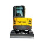 TYPHON NAGA 4.0 Mini Excavator w 4 Ton 24.4hp Yanmar Diesel Engine Metal Track ISO SAE control switch, AC Heater Cabin, 2 Travel Speed - Image 2