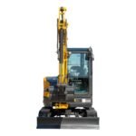 TYPHON NAGA 4.0 Mini Excavator w 4 Ton 24.4hp Yanmar Diesel Engine Metal Track ISO SAE control switch, AC Heater Cabin, 2 Travel Speed - Image 6